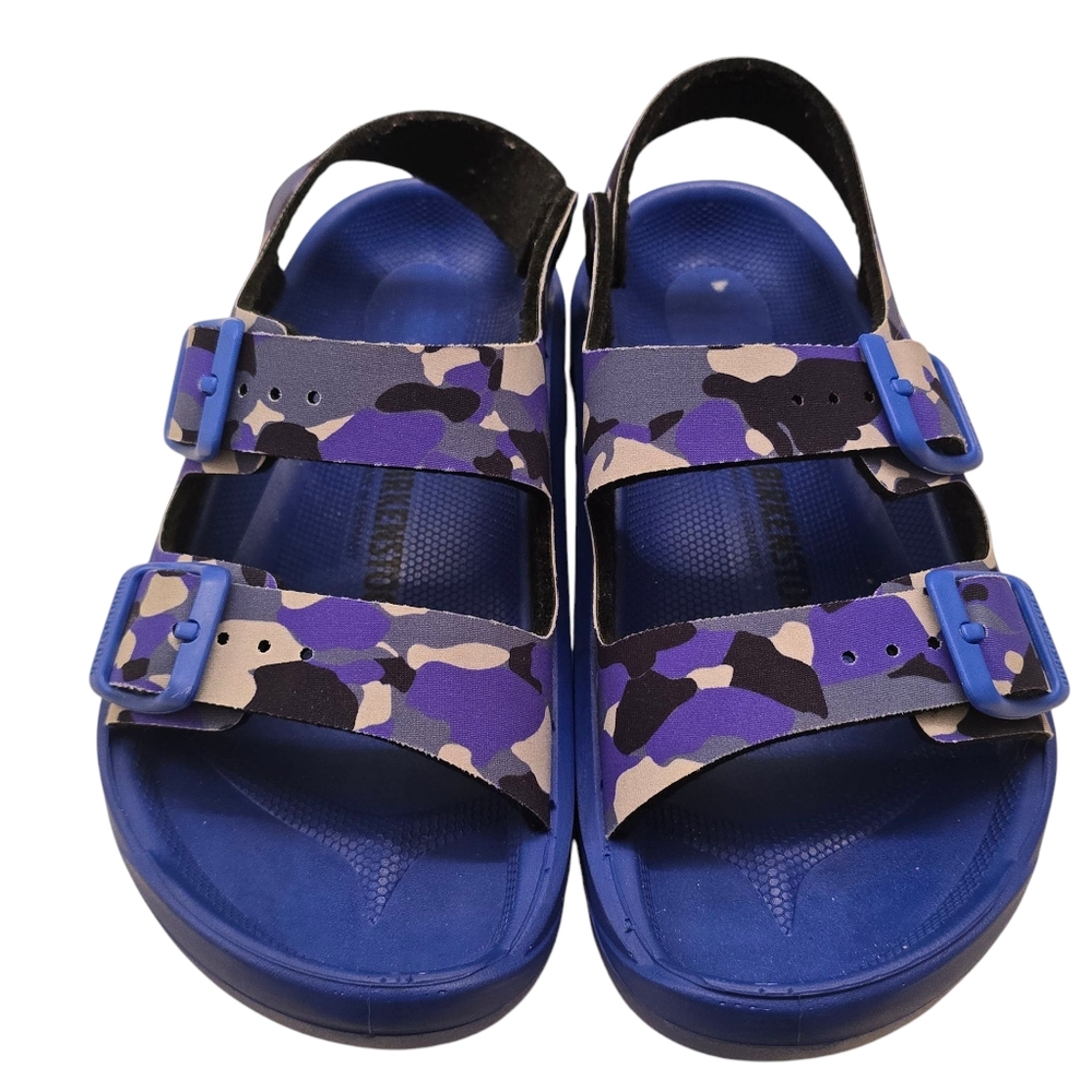 Birkenstock Children's Mogami Camo Ultra Blue Size 31